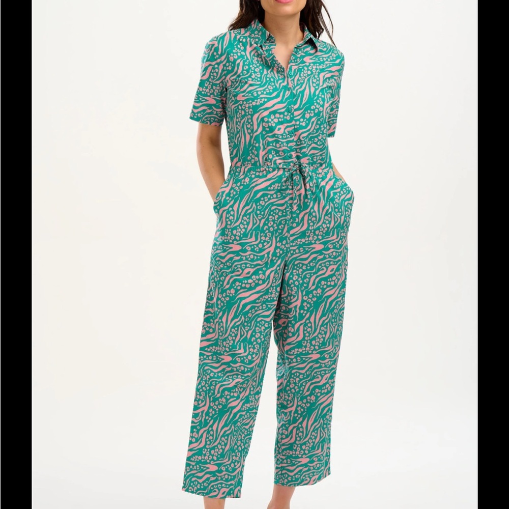 Sugar Hill Green & Pink Jumpsuit